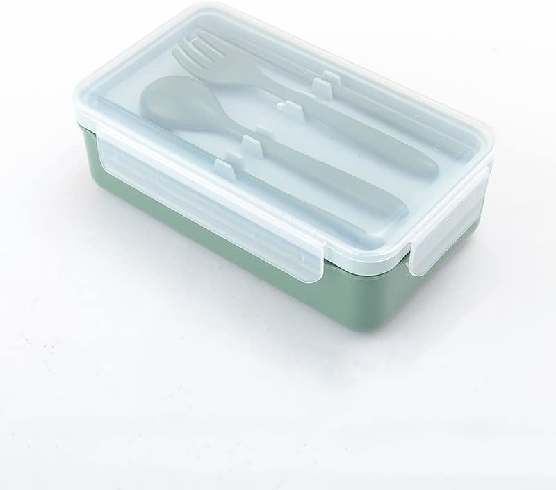 Кутия за обяд XQSSB Дивизия, Детска Кутия за обяд, Костюм за студенти, Офис работници, Самозалепваща кутия за bento, Пластмасова Кутия За съхранение на Печати (Зелен Мач, 1