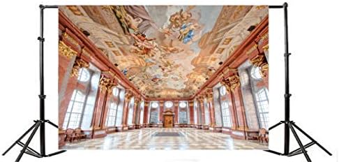 Laeacco 10x8 метра Винил Фон за Снимки Винтажного на Дворцовия Интериор в стил на Европейския Ренесанс Луксозно