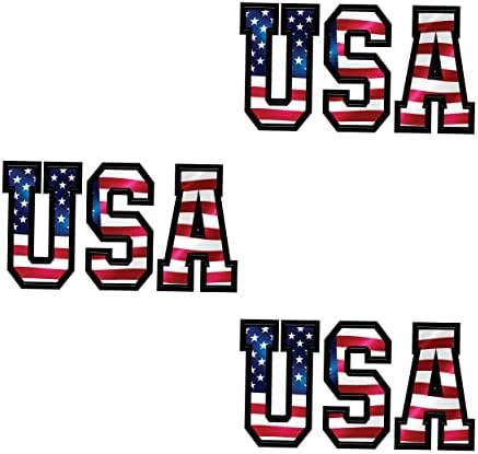 Стикер с изображение на знамето на САЩ в дървото, Водоустойчив Винил с флага на сащ с висока интензивност, Комплект от 3 опаковки (4 инча с по-дългата страна), за кола,