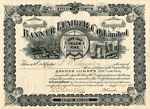 Banner Lumber Co., Limited - Великолепна винетка