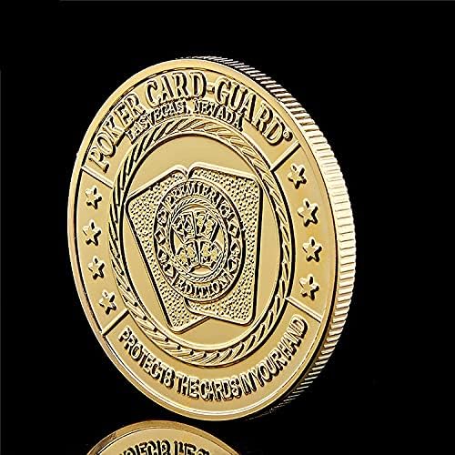 Монета Aiyee Тай Чи на Ин и Ян през Цялата Диск Монети, Древна Монета Taosim Защита за Покер карти с Футляром за Монети