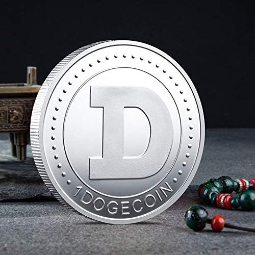 Възпоменателни монети от 1 унция Dogecoin Възпоменателна Монета с Сребърно Покритие Doge Coin Cryptocurrency2021 са подбрани Монета Ограничена серия с Защитен Калъф