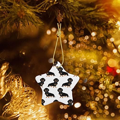 Куче 2022 Коледен керамични висулка за украса на Коледната елха