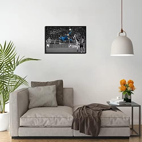YHSGY плакат роналдо Платно, Без рамка 12x18 инча Звезда Футбол за Момчета Стените в Спалнята Стенен Плакат Мотивационни плакати за естетична стая