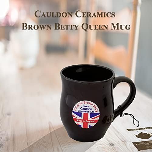 Чаша Cauldon Ceramics Кафява Бети Queen | Идеален размер за приготвяне на чай и кафе | е Изработена от безоловен, нетоксичен глина | Идеален подарък за любителите на чай и кафе