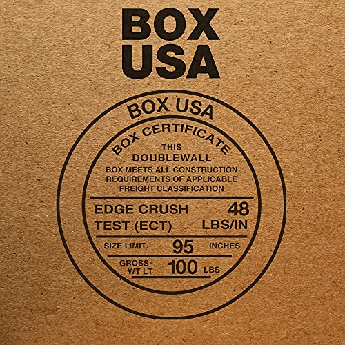 BOX USA 15 Опаковки Сверхпрочных Кашони от велпапе с двойни стени, 16 L x 16 W x 10 H, Изработка, Доставка, Опаковане