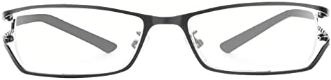 mincl Компютърни Блокер Очила със Синя Светлина, Метална дограма, Квадратни Очила за Четене За Жени, Защита От Пренапрежение на Очите, Модерен Карти