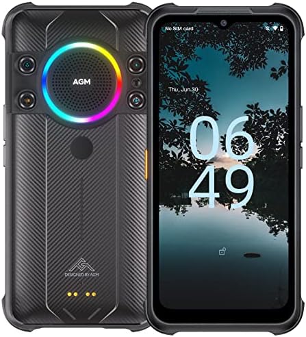 Отключени издръжлив смартфон AGM H5 Pro, Здрав телефон с Android 12 с Тройно камера, MediaTek Хелио G85, Говорител
