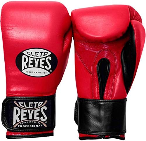 Спортни ръкавици от кожа Клето Рейеса с допълнителна подплата - 14 грама - Червен