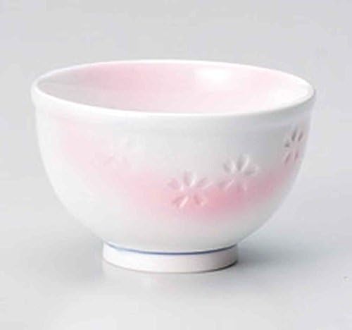 Hanabori Розово 3,5-инчов комплект от 5 Японски Чаени чаши, порцелан, Произведено в Япония