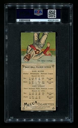 1911 T201 Мека Ханс Лоберт/Ърл Мур Филаделфия Филис (Бейзболна картичка) PSA PSA 2.00 Филис
