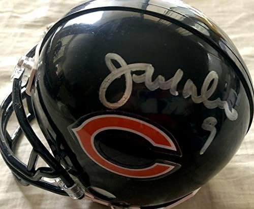 Мини-каска JSA с автограф на Джим Макмахона и Уили Голта с автограф auto Мечките - Мини-каски NFL с автограф