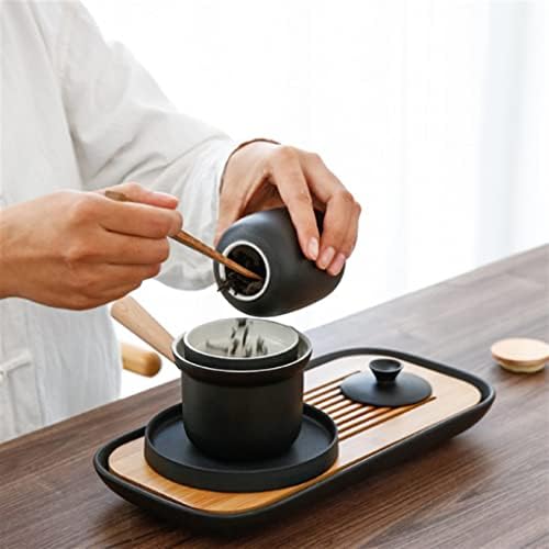 CXDTBH Чай Кунг-фу За дома, Хол, Керамичен Поднос за сухо варене на чай, Преносим чанта за пътуване, чаша за еспресо