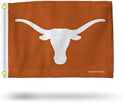 Флаг Техасских Лонгхорнов - Флаг лодки - Флаг количка за голф - 12 x 18
