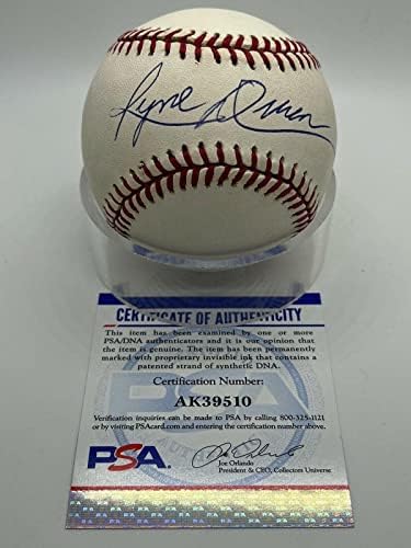 Райн Дюран Янкис Филис Подписа Автограф Официален Представител на Лийг бейзбол PSA ДНК - Бейзболни топки С Автографи