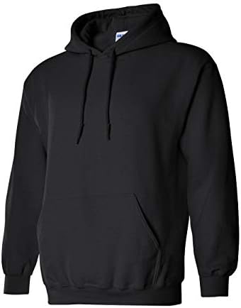 Hoody Gildan Blank с качулка - Hoody с качулка - Пуловер за възрастни в Стил Унисекс 18500, Черен