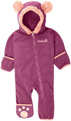 Мек вълнен плат гащеризон Snonook Baby Bunting Bodysuit – Детски Зимен костюм за малки момичета и момчета с Флисовым