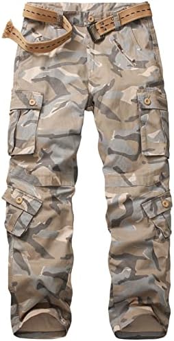 Мъжки Ежедневни Панталони в стил Милитари BDU, Тактически Камуфляжные Работни Панталони-Карго с 8 Джоба Wild Army