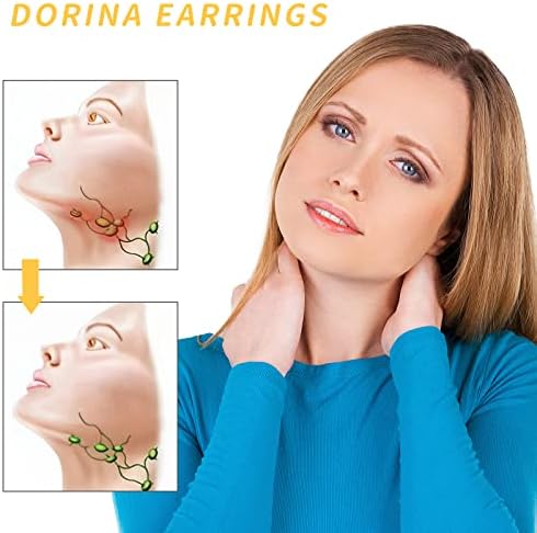 2Парис Обеци за детоксикация с магнитна терапия за акупресура на ухото Dorina, Обеци Dorina, Обеци за точков масаж