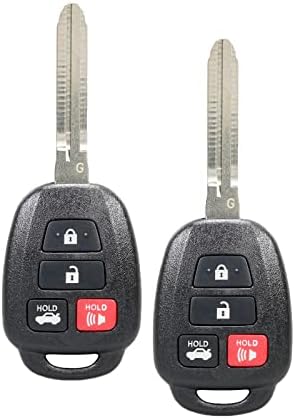 Замяна за 2012-2014 Toyota Camry Ключодържател с дистанционно управление HYQ12BDM G Чип, Ново Неразрезное нож; от AutoKeyMax (1)