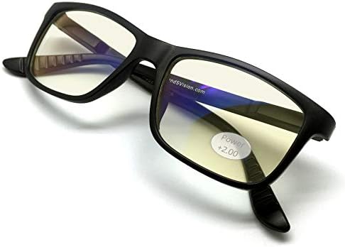 Очила за четене J + S Vision със синьо осветление - Филтрира 90% высокоэнергетического синя светлина, защита