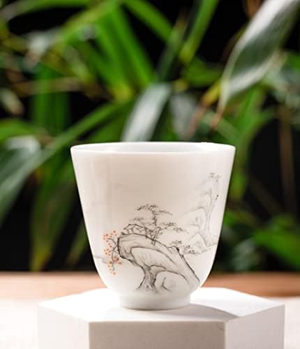 Чаени чаши (опаковка от 2 броя), Капацитетът на всеки: 2 течни унции, Чай и прибори от китайски порцелан, Цзиндэчжэньский