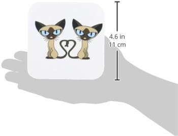 3. Меки подложки за опашката сиамски котки сърце, комплект от 4 броя (CST_110726_1)