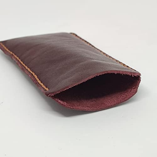 Чанта-кобур от естествена кожа за Честта Magic 2, Калъф за вашия телефон ръчна изработка от естествена кожа, Изработен по поръчка Кожен Калъф-чанта за носене, Вертикал?