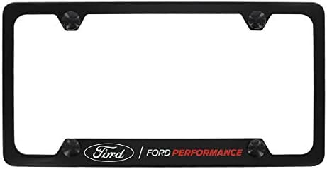 Лиценз Frame Inc. Титуляр Рамка регистрационен номер на Ford Performance Wordmark От Метал с черно покритие