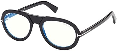 Tom Ford FT5756-B Блок синя светлина 001 53 Нови Мъжки слънчеви Очила