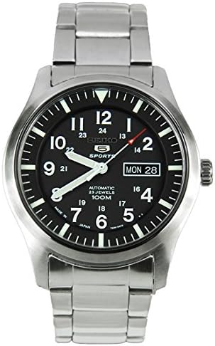 Мъжки часовник SEIKO самостоятелно ликвидация на японското производство, Черни SNZG13J1