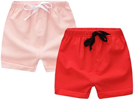 Детски шорти Bafeicao, 2 опаковки, Летни Ежедневни Памучни Къси Панталони За Малки Момчета
