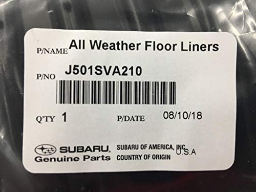 Subaru 2019 2020 2021 Subaru при всякакви метеорологични условия на тепиха WRX STI J501SVA210 Истински OEM Комплект