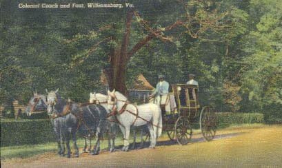 Пощенска картичка от Уильямсбурга, Вирджиния