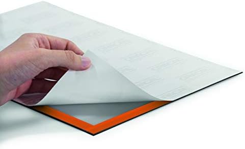 Здрава самозалепваща магнитна рамка DURAFRAME | Формат A4 оранжев цвят | Опаковки от 10 кадъра | Рамка за документи