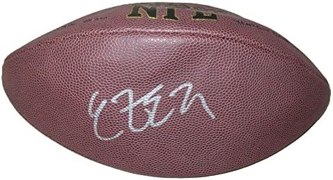 Езекиил Елиът с автограф на Уилсън футбол NFL, Далас Ковбойз, Бакейз щата Охайо, драфт NFL , Pro Bowl