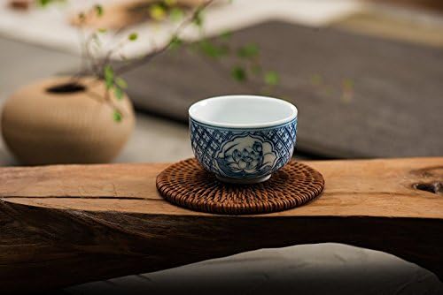 Цзяншань Дизайн от Синьо-бял Китайски Порцелан Чаена Чаша Ръчна изработка
