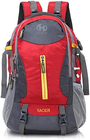 HEROZ Hacker Унисекс-Възрастен 50-Литров Найлонов Пътен Раница За лаптоп, Водоустойчив Тънка Здрава Чанта за компютърни