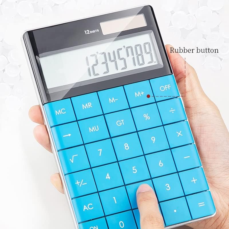 Настолен калкулатор CUJUX Универсален програмист 12 цифри двойно захранване Модерен Бизнес стил на Ученически пособия,
