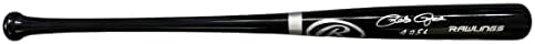 Пийт Роуз 4256 С автограф Rawlings Big Stick Black Bat (JSA) - прилепи MLB с автограф