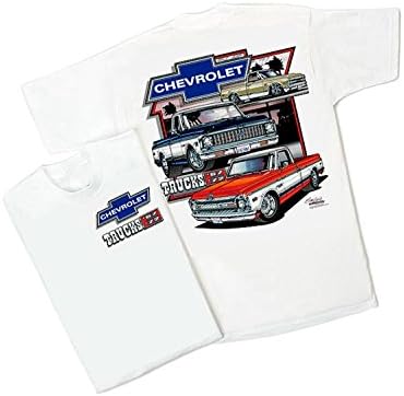 Chevy Trucks 1967-1972 Бяла тениска: Cheyenne Super C/K C-10 Chevy