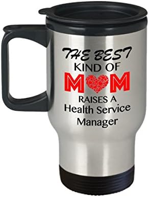 Кафеена Чаша За пътуване FunnyHealth Service Manager, най-Добрата майка Възпитава управителя на здравната Служба,