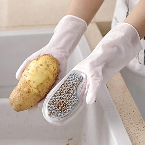 WINWAN Многофункционална четка за домакинската работа, ръкавици за миене на съдове, пластмасови, латекс, водоустойчив,