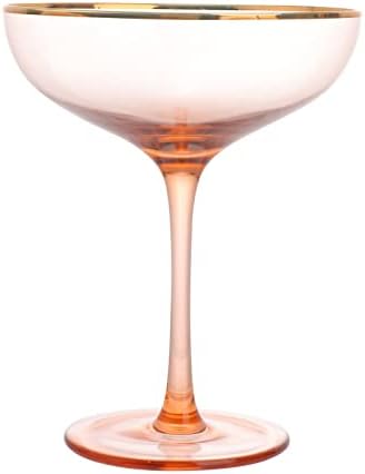 BESTOYARD Стъклени Чаши за Маргарита Обем 11 Грама, Коктейлни Чаши От Твърдо Прозрачно Стъкло, Кристални Чаши за Хайбола, Купе, Замразени, Чаши за напитки Обем 320 мл, който