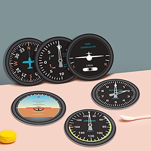 Timethink 6 Бр. Поставка за Авиационни Инструменти Съвременни Летателни Средства Акрилни Забавни Самолетни Влакчета