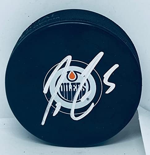 Коуди Сеси подписа шайбата Едмънтън Ойлърс с автограф - Autographed NHL Pucks