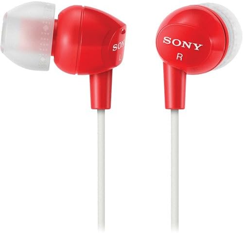 Леки стерео слушалки-втулки на Sony с дълбоки бас, изолирующие звук, с 3-кнопочным дистанционно управление / микрофон