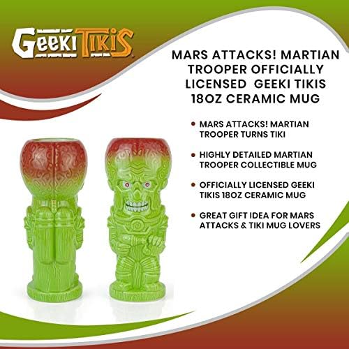 Керамични Кафеена Чаша Geeki Tikis Mars Attacks 18 грама - Марсиански войник