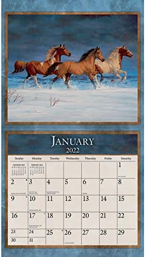 Стенен календар Lang Horses in The Mist на 2022 година (22991001917)