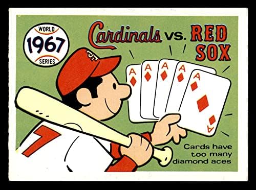 1970 Световните серии Fleer 64 1967 Кардинали срещу Ред Сокс Кардиналс/Red Sox (Бейзболна картичка) VG/БИВШ Кардиналс/Ред